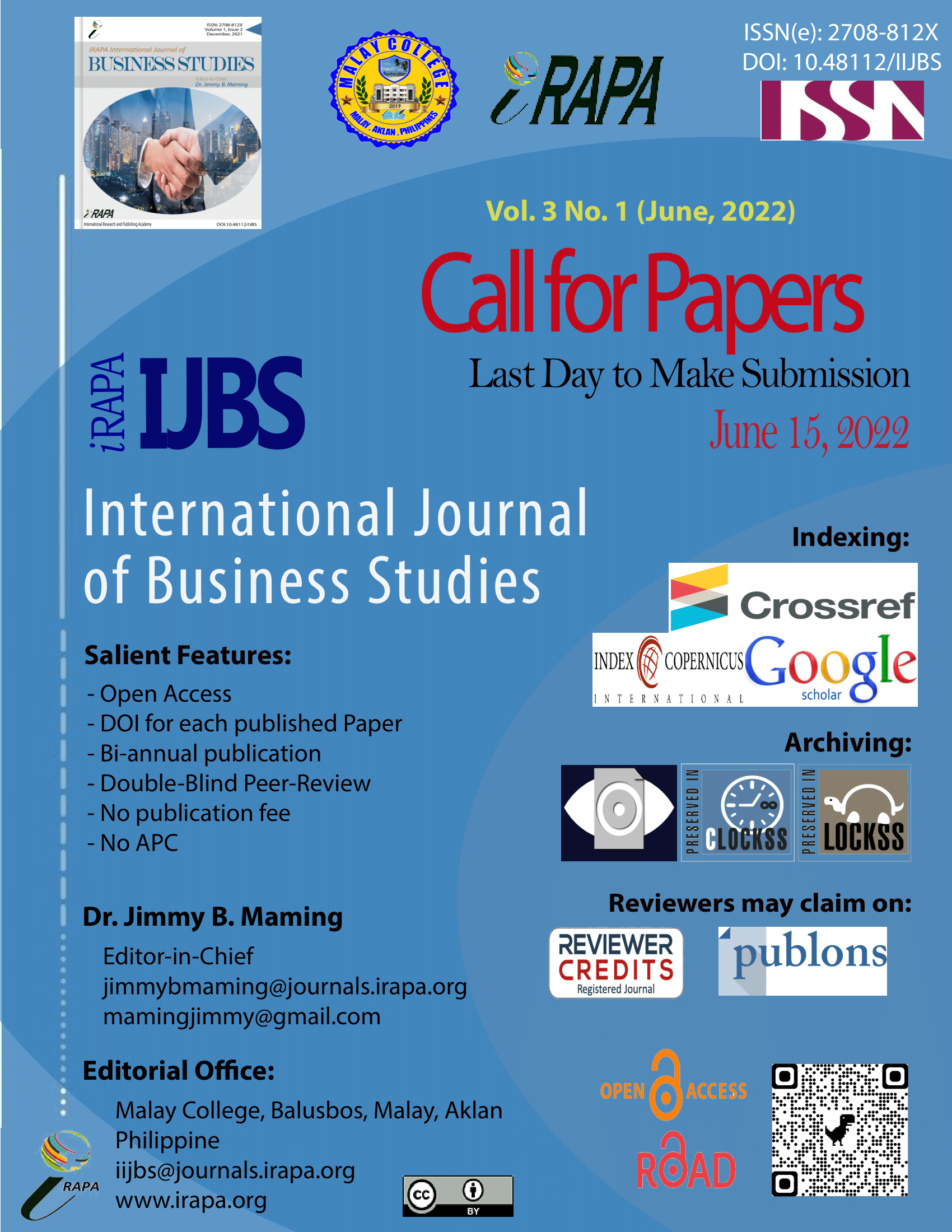 Call for Papers 1-1